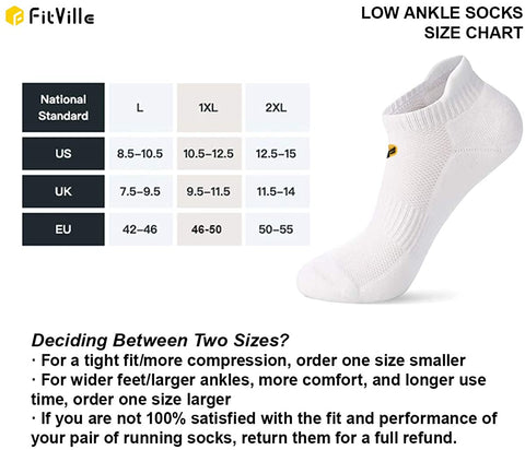 FitVille Athletic Socks For Men Low Cut Combed Mens Low Ankle Socks Pack Of 3(White)