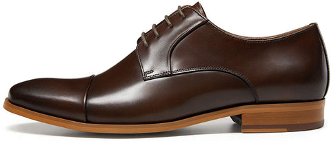 GIFENNSE Men's Dress Shoes with Cowhide Leather Oxford for Suit Formal Dress