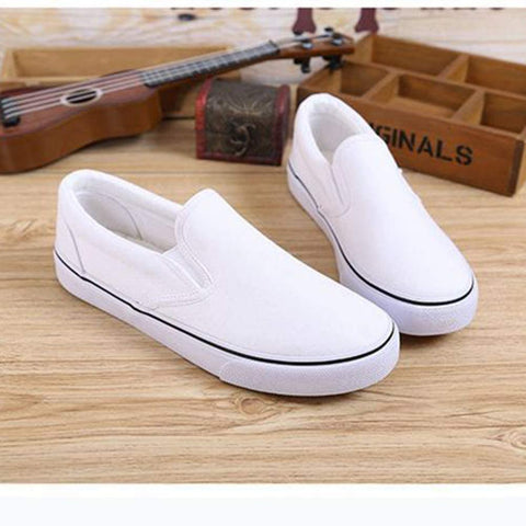 QZHIHE Men's Slip on Shoes Clipper Sneaker Loafer Canvas Sneaker