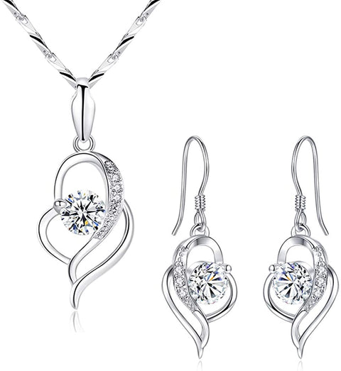Silver Jewellery Set for Women, 925 Sterling Silver