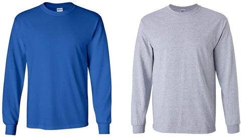 Gildan Heavy Cotton 100% Cotton Long Sleeve T-Shirt.