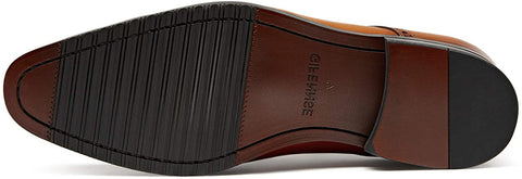 GIFENNSE Men's Dress Shoes Genuine Leather Business Oxford Formal Wedding for Men