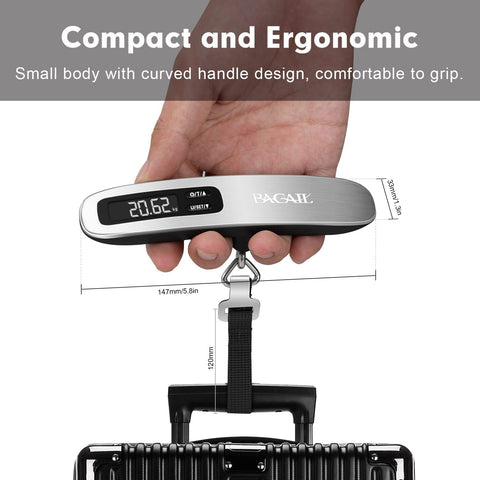 Bagail 4 Set Compression Packing Cubes+Digital Luggage Scale