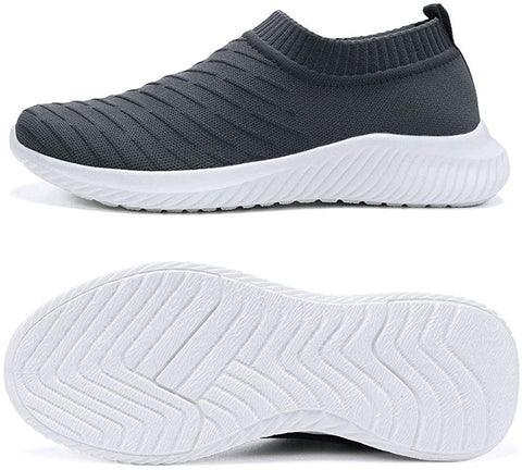 FUDYNMALC Men's Fashion Walking Sock Shoes Lightweight Breathable Mesh Tennis Sneakers Comfortable Knit Slip On Gym Running Shoes