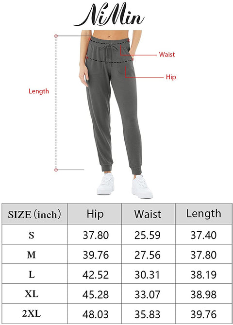 Fleece Joggers for Women Drawstring Yoga Pants with Pockets for Women Stretchy Sweatpants Workout Lounge Pants Black Medium