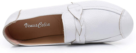VenusCelia Women's Braid Dance Flat Shoe