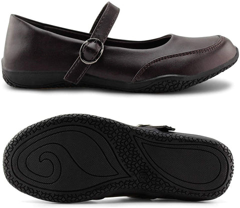 Girls School Shoes Classic Mary Jane Dress Flats