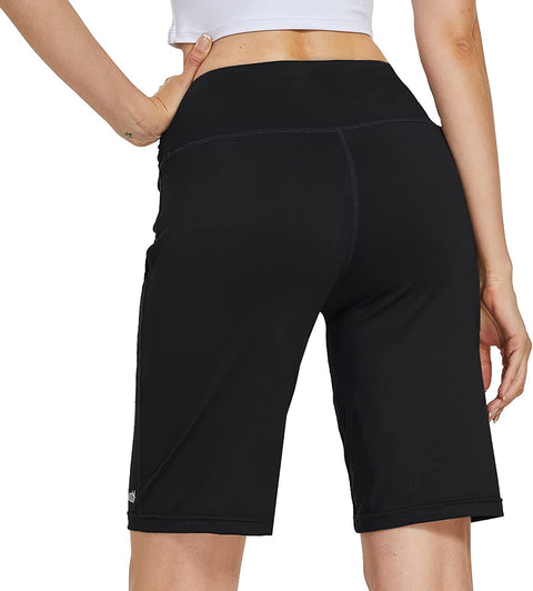 10” Long Bermuda Stretchy  Shorts for Women