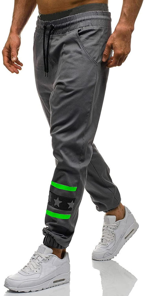 Cot-Oath Mens Casual Joggers Pants Workout - Cargo Pants Slim Fit Gym Trouser for Men Fashion Track Sweatpants