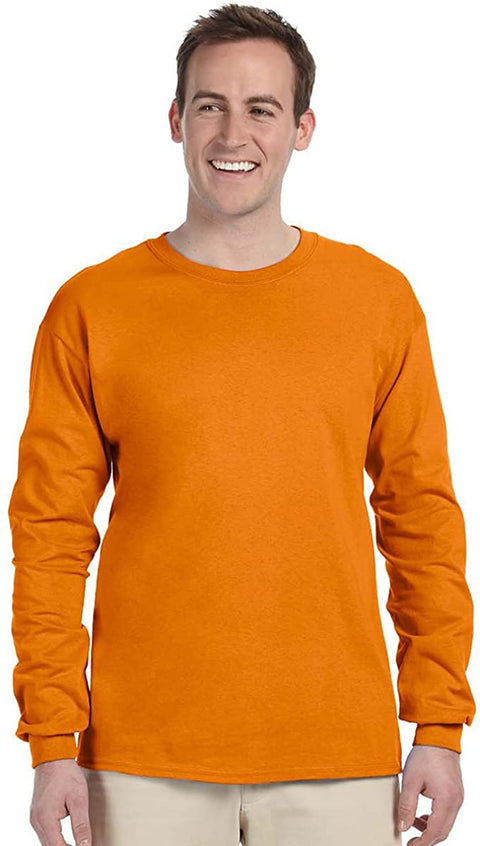 Gildan Men's Ultra Long Sleeve Rib-Knit Cuffs T-Shirt