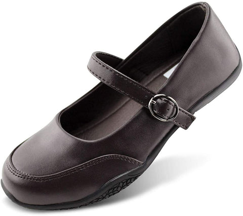 Girls School Shoes Classic Mary Jane Dress Flats