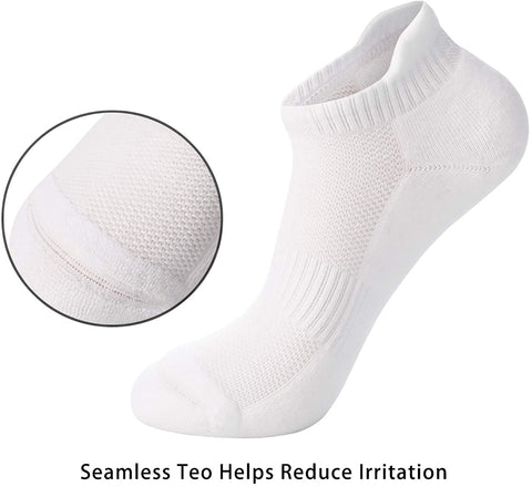 CelerSport Ankle Athletic Running Socks Low Cut Sports Tab Socks for Men and Women (6 Pairs)