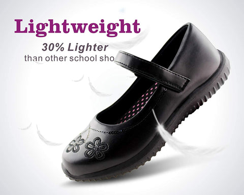 Girls Mary Jane Dress Shoes Strap School Uniform Flats