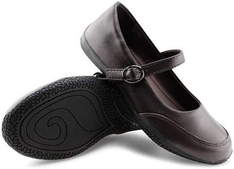 Girls School Shoes Classic Mary Jane Dress Flats