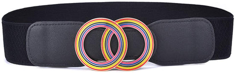 2 Pack Women’s Elastic Stretch Waist Belts