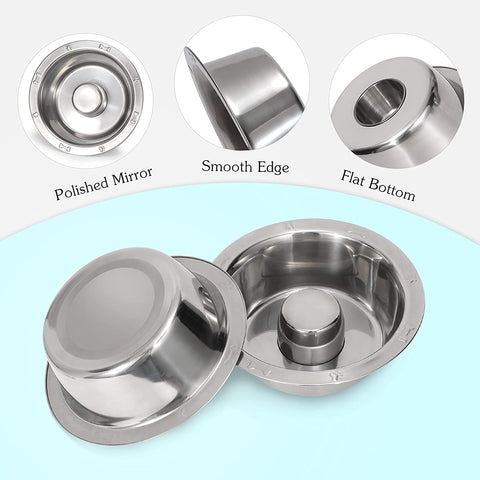 2 Pack Stainless Steel Slow Feeder Dog