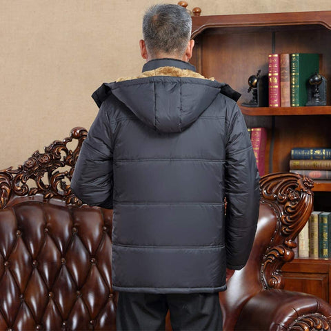 Men's Outdoor Wind-Resistant Inner Fleeced Puffer Jackets