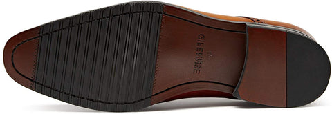 GIFENNSE Men's Dress Shoes Genuine Leather Classic Oxford Formal Men Shoes