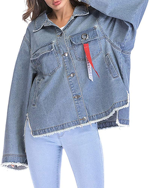 Women's Loose Boyfriend Denim Jacket