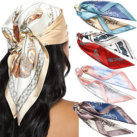23.6 Inches Satin Head Scarves