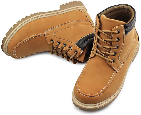 Kids Ankle Snow Work Boots Boys Girls Outdoor Lace-up Hiking Shoes