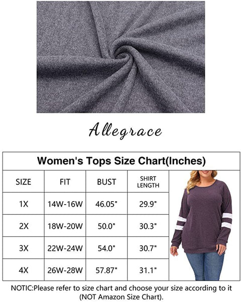 Plus Size Tunic Tops for Women Long Sleeve Fall Crewneck Tunics Sweatshirts to Wear with Leggings