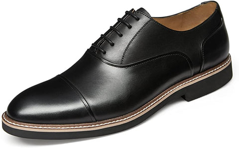 GIFENNSE Men's Casual Dress Shoes Leather Oxford Shoe