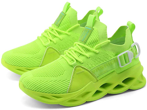 QZHIHE Men’s Blade Shoes Casual Running Walking Shoes Mesh Breathable Gym Shoes Slip on Jogging Sneakers