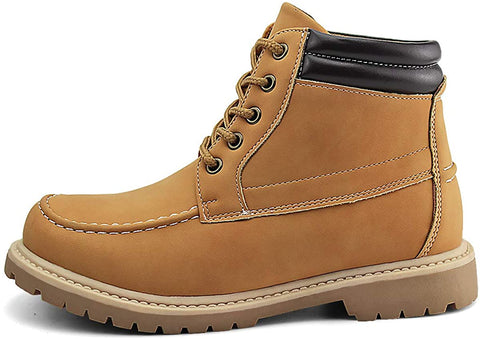 Kids Ankle Snow Work Boots Boys Girls Outdoor Lace-up Hiking Shoes