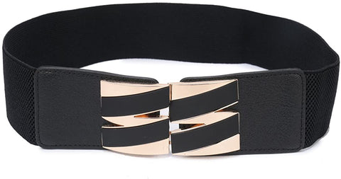 Beltox Fine Women’s Elastic High Waist Wide Cummerbund Stretch Belt