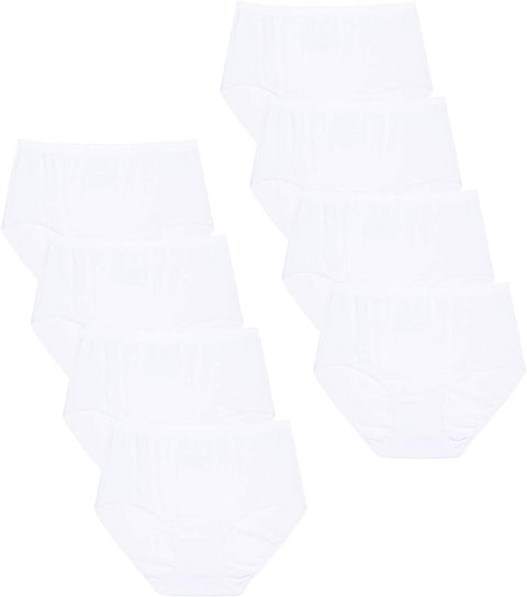Women's 8-Pack Basic Briefs Cotton Panties Underwear