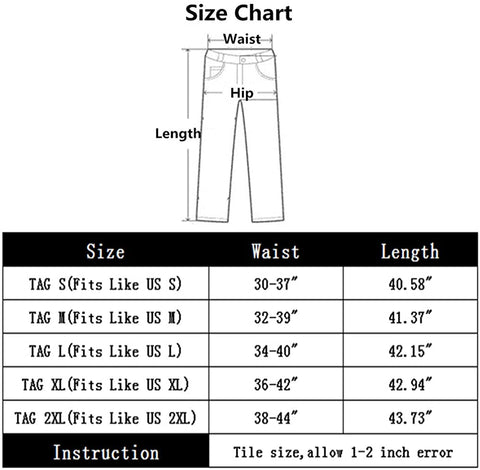 Men's Slim Leg Drawstring Elastic Waistband Pull On Casual Cargo Pants