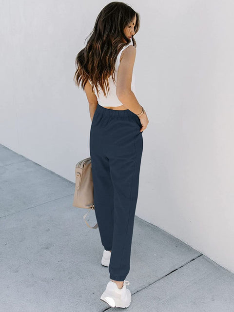 Fleece Joggers for Women Athletic Sweatpants Fall Clothes Comfy Lounge Pajamas Yoga Pants with Pockets