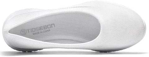 konhill Women's Tennis Walking Shoes Breathable Casual Work Slip-on Sneakers