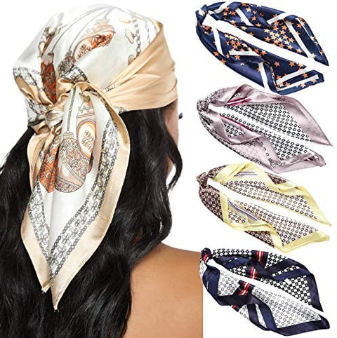 23.6 Inches Satin Head Scarves