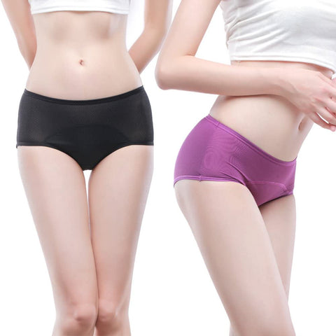 YOYI FASHION Women Mesh Holes Breathable Leakproof Period Panties Mulit Pack US Size XXS-4XL/11