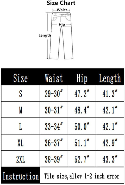 Men's Outdoor Fleece Lined Cargo Pants Winter Warm Casual Camo Printed Work Pant