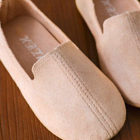 UNI Angel Toddler Loafers Little Kid Girl's Boy's Suede Slip-on Loafers Casual Comfort Flat Shoes