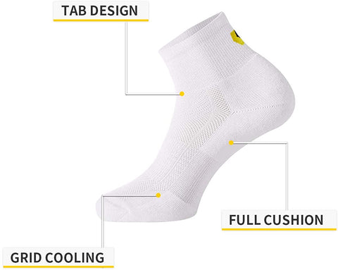 FitVille Athletic Socks For Sporting Multipack Socks Men Long Staple High Ankle Sock Pair of