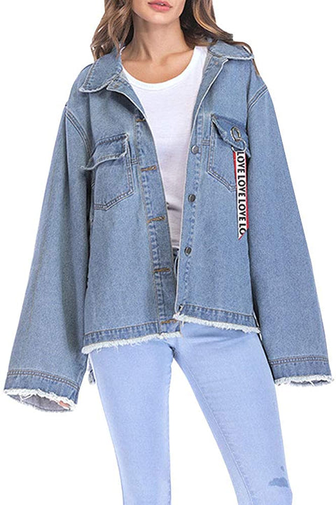 Women's Loose Boyfriend Denim Jacket