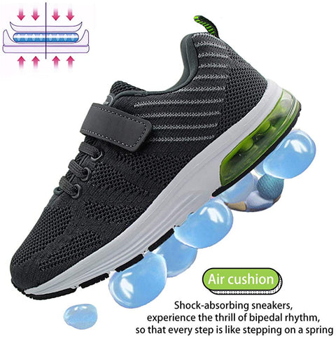 Kids Lightweight Air Cushion Running Shoes Boys Girls Athletic Sneakers