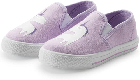 mysoft Toddler Casual Sneakers Slip-on Canvas Shoes for Boys & Girls