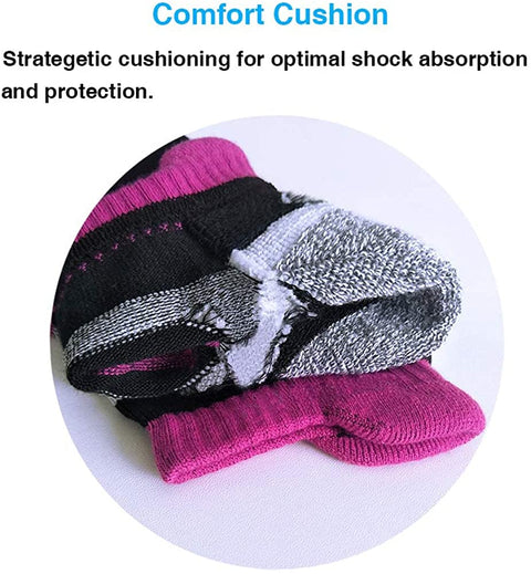 Women's Athletic Ankle Running Socks with Cushion Tab (6 Pairs Pack)
