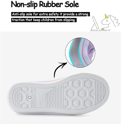mysoft Toddler Casual Sneakers Slip-on Canvas Shoes for Boys & Girls