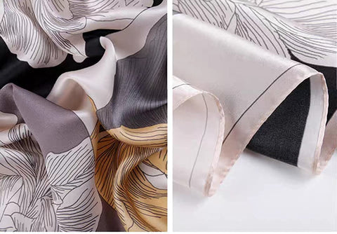 100% Pure Mulberry Silk Small Square Scarves