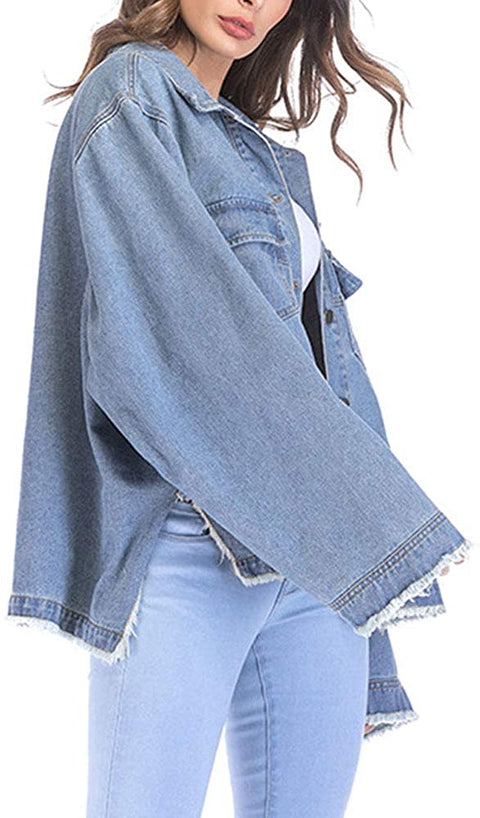 Women's Loose Boyfriend Denim Jacket
