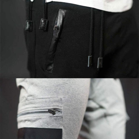 Men's Patchwork Outdoor Casual Military Slim Fit Leg Casual Jogger Pants