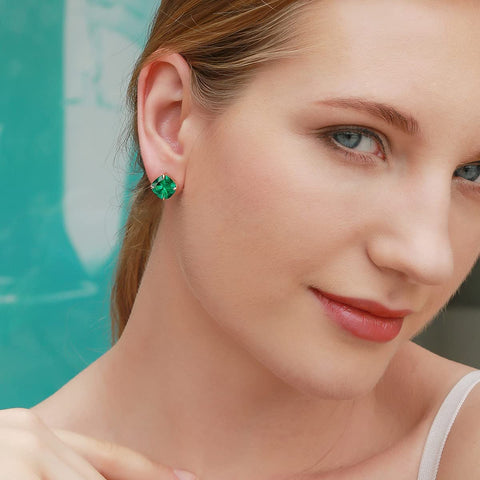 Morning Dew Rose Gold-Plated Stud Earrings