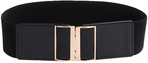 Beltox Womens 2.36" Wide Belt Elastic Stretch Cinch Waistband Lady Cummerband