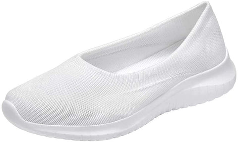 konhill Women's Tennis Walking Shoes Breathable Casual Work Slip-on Sneakers